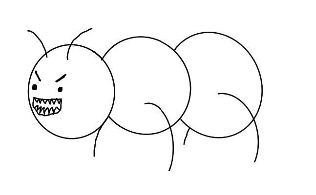 Drawing of demon ant